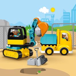 LEGO 10931 Camión y Excavadora con Orugas Set de Construcción Duplo para Niños y Niñas con 20 Piezas