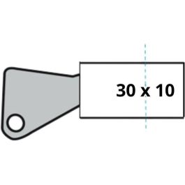 Yale Cerradura de medio cilindro para puerta de garaje, sistema 6 pines, 4 llaves, 30 x 10 mm