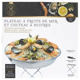 Home Deco Factory Juego 3 Piezas Marisco Inoxidable Table En Fête