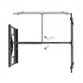 Tooq Soporte de Pared Orientable/Inclinable LP4380XL-B para TV de 43-80" hasta 50kg con Extensión y Gestión de Cables