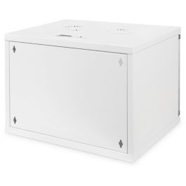 Digitus Armario mural 19" 7HE 370x540x400mm, puerta de cristal, gris (RAL 7035) sin montar