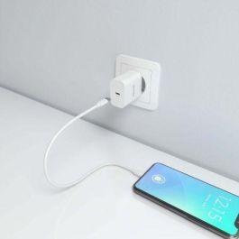 AISENS Cargador USB-C PD3.0 GaN 30W Blanco A110-0940 para Móviles y Portátiles Carga Rápida