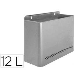 Sie Papelera metálica de pared gris 285x125x325 mm Precio: 23.89000042. SKU: B155G4AG6M