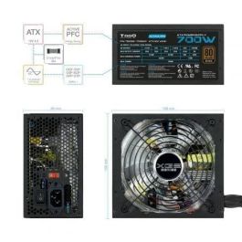 TOOQ FUENTE GAMING 700W ATX12V V2.31 APFC 82+ LED ON/OFF TOOQ FUENTE GAMING 700W ATX12V V2.31 APFC 82+ LED ON/OFF
