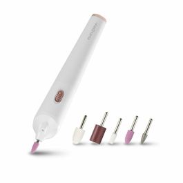 Medisana MP 900 Kit de Manicura y Pedicura Inalámbrico con 5 Accesorios e Iluminación LED de Precisión - Blanco