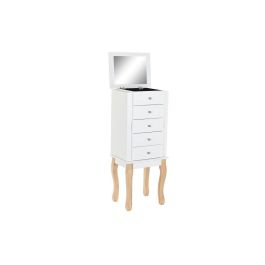 Joyero Romantico DKD Home Decor Blanco Natural 27 x 90 x 37 cm Joyero Romantico DKD Home Decor Blanco Natural 27 x 90 x 37 cm