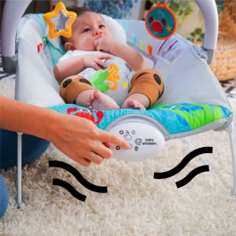 BABY EINSTEIN Tumbona Neptuno - Ocean Explorers BE74451131026, 15 Melodías, Luces, Vibraciones