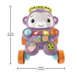Fisher-Price JGW90 Andador Mi Mono Morado con Música, Luces y Actividades para Bebés