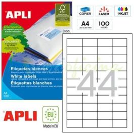 Etiqueta Adhesiva Apli 1285 Tamaño 48,5x25,4 mm Para Fotocopiadora Laser Ink-Jet Caja Con 100 Hojas Din A4 Precio: 17.89000004. SKU: S8400837