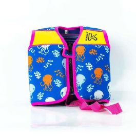 Kohala Chaleco Infantil Rosa para Niños con Estampado de Pulpitos, Talla de Ropa 4-5 Años, Fabricado en Neopreno y Lycra, 20 Pulgadas