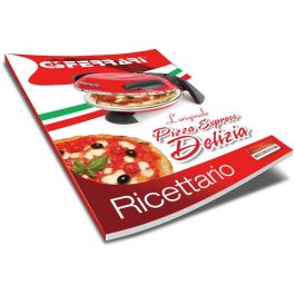 G3 Ferrari Horno para Pizza Delizia Rojo G1000602, 400°C, 31cm Diámetro Pizza, Mecánico, Piedra Cocción, 1200W, Acero Inoxidable