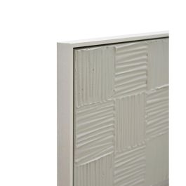 DKD Home Decor Cuadro Scandi Moderno de Lienzo y Yeso - Beige y Marrón (2 Unidades) 123 x 83 x 4.5 cm