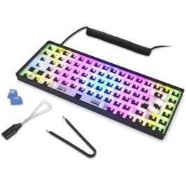 Sharkoon SKILLER SGK50 S3 Teclado Barebone Mecánico 75% USB RGB Hot-swap Negro Gaming