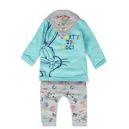 Chandal cotton brushed 3 piezas looney tunes talla 6-9 meses