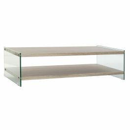 Mesa de Centro DKD Home Decor Multicolor Transparente Natural Madera Cristal Madera MDF 130 x 65 x 35,5 cm Precio: 174.8899999. SKU: S3022636
