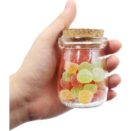Tarrito de vidrio con tapón de corcho 100 ml - La Mediterranea (36 Unidades) Tarrito de vidrio con tapón de corcho 100 ml - La Mediterranea (36 Unidades)