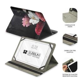 Funda Subblim Trendy Case Rosas para Tablet de 11"/ Negra Funda Subblim Trendy Case Rosas para Tablet de 11"/ Negra