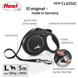 Correa Flexi New Classic L Cinta 5M Negro Correa Flexi New Classic L Cinta 5M Negro