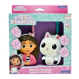 LEXIBOOK Walkie-Talkies La Casa de Muñecas de Gabby Alcance 500m, 2 Canales de Comunicación, Clip para Cinturón