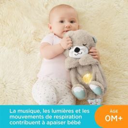 Mattel Peluche Nutria Relajación Hora de Dormir, Sonidos Relajantes y Movimiento Barriga para Bebés desde 1 Mes, Pilas AA Incluidas