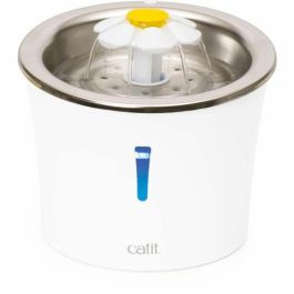 Catit CAT43725 Fuente de agua para gatos Flower, 3 L, Tapa de acero inoxidable, con Luz LED, Blanca Precio: 53.58999976. SKU: B18XXN8MZG