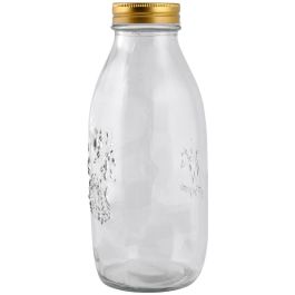 Day Botella 1 L Cristal con Dibujos en Relieve y Tapa Metal 23x9 cm Precio: 3.50000002. SKU: B15Z2NDRM6