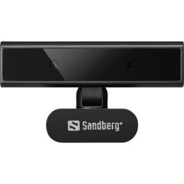 Sandberg Face-ID Webcam Mini Full HD 1080P con Micrófono, para Portátil con Abrazadera y compatible con Windows Hello