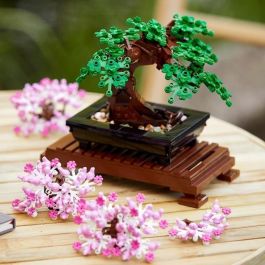LEGO 10281 Creator Expert Bonsai Kit de Construcción Botánico para Adultos, Hobby Creativo DIY con Flores de Cerezo Intercambiables