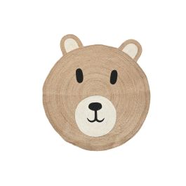 Alfombra Home ESPRIT Infantil Oso 120 x 120 x 1 cm Alfombra Home ESPRIT Infantil Oso 120 x 120 x 1 cm