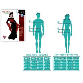 Disfraz Vampiresa Vestido Negro Mujer Adulto XL Disfraz Vampiresa Vestido Negro Mujer Adulto XL