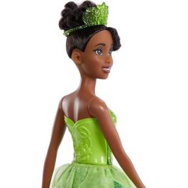 Mattel Hlw04 Muñeca Disney Princesa Tiana, inspirada en 'Tiana y el sapo', articulada, con ropa y accesorios (tiara y zapatos)