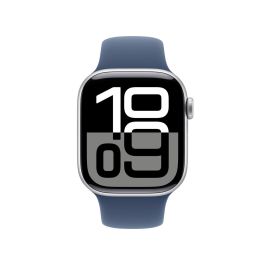 Apple Watch Series 10 GPS + Cellular 42mm Plata Aluminio Correa Deportiva Azul Talla S/M