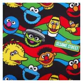 Loungefly Bolso Elmo Barrio Sésamo de Peluche con Piel Vegana, Asa Superior y Bandolera Ajustable