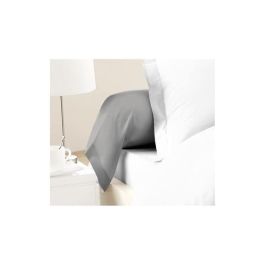 LOVELY HOME Juego de 2 fundas de almohada 100% algodón 85x185 cm gris claro LOVELY HOME Juego de 2 fundas de almohada 100% algodón 85x185 cm gris claro