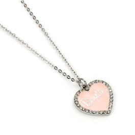 The carat shop Collar Barbie Corazón Esmaltado Rosa con Cristales The carat shop Collar Barbie Corazón Esmaltado Rosa con Cristales