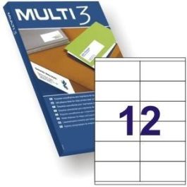 Multi-3 Etiquetas Adhesivas 105x48 mm Inkjet-Láser C-Rectos 12 X 100H Blanco Precio: 6.69000046. SKU: S8413439