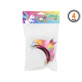 Set de 4 Tiaras de Princesa de Cartón con Diseño de Unicornio Multicolor Precio: 1.49999949. SKU: S1131019