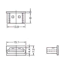 DeLOCK Protector de Polvo para Conector HDMI Tipo A sin Asa, Negro, Referencia 64030, Paquete de 10 Unidades