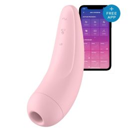 Satisfyer Curvy 2+ Estimulador Clitoriano Rosado con App y Bluetooth para Mujer