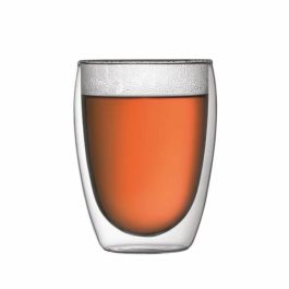 Bodum Chambord Juego de Cafeteras de Prensa Francesa - 8 Tazas - 1L - Gris - Incluye 2 Vasos Pavina Doble Pared 0.35L