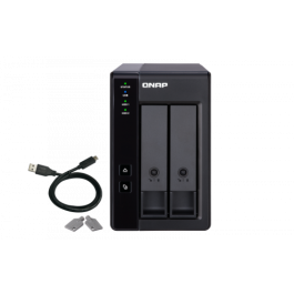 QNAP TR-002 DAS Caja de Expansión de Almacenamiento 2 Bahías 3.5"/2.5" SATA USB-C 3.2 Gen 2 con RAID de Hardware Tipo Torre Precio: 187.50000038. SKU: B14J8SX8NS