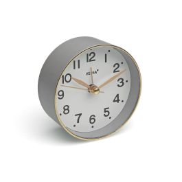 Reloj-Despertador Versa Gris Plástico Reloj-Despertador Versa Gris Plástico