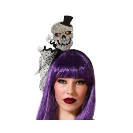 Diadema Halloween Calavera Plateada Brillante Mujer Adulto Precio: 1.49999949. SKU: B19XJXNWLL