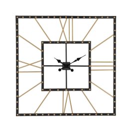 Reloj de Pared Negro Dorado Hierro 80 x 3,5 x 80 cm Precio: 124.58999982. SKU: B1D43RJJF3