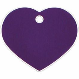 Placa identificativa para collar Imarc Heart Lila