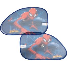Marvel Hombre Araña Cortinas Laterales Trapecio para Coche 65x38 cm 2 Piezas CZ10251 Protección UV Con Ventosa