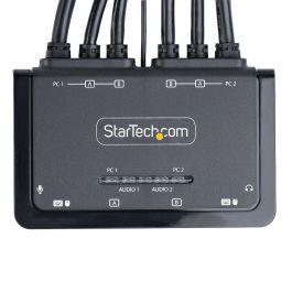 Switch KVM Startech C2-DD46-UA2-CBL-KVM 1,5 m Switch KVM Startech C2-DD46-UA2-CBL-KVM 1,5 m