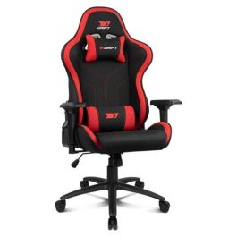 DRIFT DR110BR Silla Gaming Butaca para Jugar Asiento Acolchado Negro, Rojo