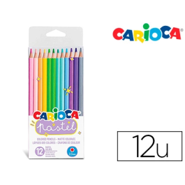Carioca Lápices de Colores Pastel Blister de 12 Colores Surtidos Precio: 3.50000002. SKU: B1D7HLG95S