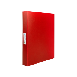 Liderpapel Carpeta 4 Anillas 25 mm Mixtas Polipropileno DIN A4 Rojo Translucido